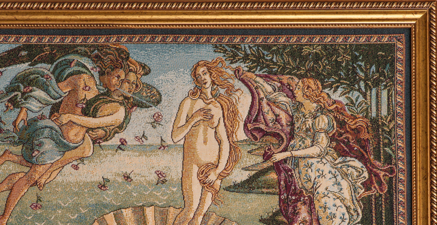 Arazzo Emoldurado — La Nascita di Venere, Botticelli
