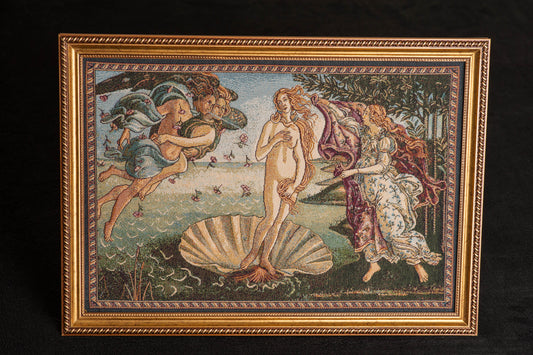 Arazzo Emoldurado — La Nascita di Venere, Botticelli