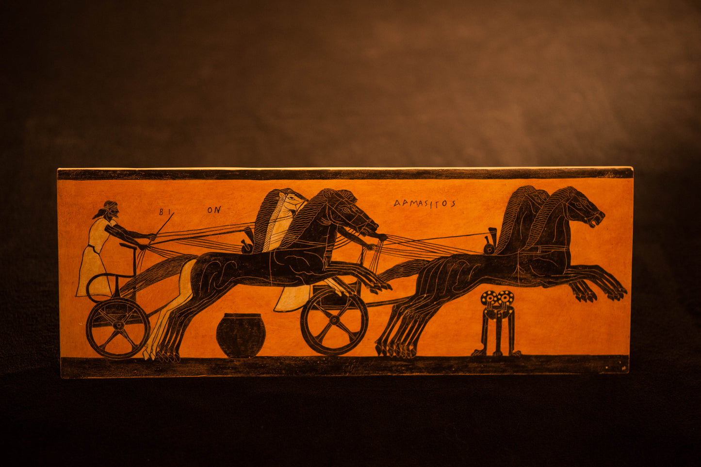 Fresco Corrida de Bigas — Reprodução Museológica